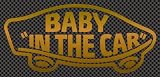 ステッカータウン VANS風 BABY IN THE CAR ベビーインカー A ゴールド