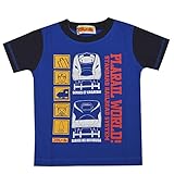 プラレール かがやき はやぶさ こまち のぞみ E5 E7 半袖Tシャツ 子供用 キッズ ベビー fo-ht04 90 B柄
