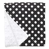 Baby Elephant Ears Ultra Soft Baby Blanket (Large (27x29), Black Dot) by Baby Elephant Ears