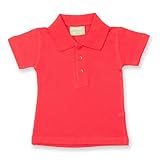 (ラークウッド) Larkwood ベビー・赤ちゃん・キッズ・子供 半袖ポロシャツ トップス (0-6ヶ月) (レッド)