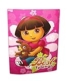 Dora the Explorer with Puppy Best Friends micro-raschel Throw – 46 " x 60 "