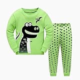 masonanic幼児/キッズ男の子女の子かわいい恐竜パジャマセット100 %コットン2 – 7歳 2-7T グリーン Light Green Dinosaur-Pajamas