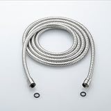 Greenspring Extra Long Stainless Steel Handheld Shower Hose (9.8 Ft) (118 Inches) (3 Meters),Nickel 