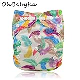 Ohbabyka布おむつ おむつカバー ベビー 布オムツ おむつ オムツ フリーサイズ サイズ調節可 子供服 しゃれ かわいい キッズ服 ベビー服 漏れにく 吸水性が優れてる 猿 羽毛 ドット 手のひ
