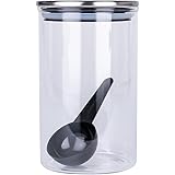 CASUAL PRODUCT スタンダードガラスキャニスター ステンレスリッド 600ml 576867 耐熱ガラス