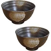 備前焼　水差し　茶碗2個 美濃焼】新備前 茶碗むし 蒸し碗 直径8．4cm×高さ9．4cm