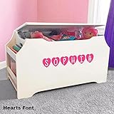 Personalized DIBSIES Kids Toy Box with Bookストレージ – ホワイト