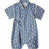 (ハニーブロッサム) HONEY BLOSSOM 【 ベビー 甚平 浴衣風 ショートオール & ロンパース 】可愛い 花柄 お洒落 マリン 柄 女の子 男の子 夏 和装 ベビー服 出産祝い ギフト 7