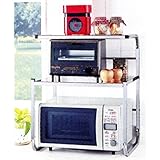 レンジ上 ラック ステンレス 2段 固定タイプ