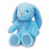 BabyRice New Baby Boy or Girl Soft & Cuddly Floppy Long Eared Rabbit - Choose your colour (BLUE RABB