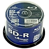 HIDISC 録画用BD-R 4倍速 50枚 スピンドル LTH