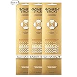 Gonesh Incense Extra rich- Coconut ( 20 Sticks in 1パック) (パックof 3 )