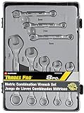 Tradespro 836332 Metric Combination Wrench Set, 8-Piece by Tradespro