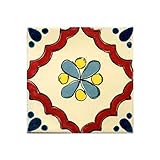 【ノーブランド品】[3月下旬頃～]メキシカンタイル10ｃｍ角6枚セット R8012