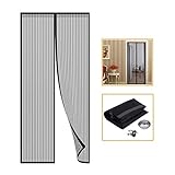 マグネット開閉式 玄関 網戸 PHEMENG 玄関カーテン ドア 勝手口 ベランダ カーテン 自動で閉まる 虫よけ 断熱 90×210cm