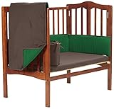 Baby Doll Bedding Reversible Mini Crib/ Port-a-Crib Bedding, Brown/Green by BabyDoll Bedding