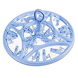 iZaphor（TM）下着靴下用ラック2016ブランドのデザイン折り畳み式の周りにぶら下げ実用的なハンガーラック洗濯物を乾燥（TM）プラスチック18クリップの服