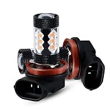 Sugeryy LED フォグ バルブ H8 H11 H16 兼用 80W 美光イエロー プレミアム光 イエロー フォグランプ 2800-2900K 2個セット