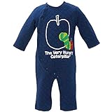 2017年 秋冬 はらぺこあおむし ニットキルト カバーオール THE WORLD OF ERIC CARLE ネイビー◇70cm