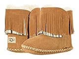 [UGG(アグ)] ベビーシューズ・スリップオン・クリブシューズ・靴 Branyon Fringe (Infant/Toddler) Chestnut/Metallic SM (US 2-3 Infa