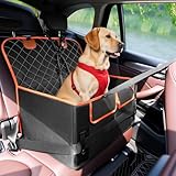 Tresbro ドライブボックス ペットドライブシート 後部座席マット 【小型犬～中型犬向け 多頭飼いにも対応 】前後3重ベルト固定 犬 ドライブベッド 人気 防水 耐摩 折りたたみ式 車犬カーシート 犬用猫用 犬車に乗せるグッズ