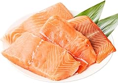 【Amazon.co.jp 限定】(株)南予ビージョイ アトランティックサーモン 総量 1.2kg ポーション 1kg+はしっこ 200g 小分け 刺身用 真空パック 小分けパック サイズ不揃い 訳あり