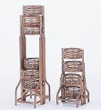 籐フラワーラック　2個組　IMW121set 家具インテリア花ガーデニングラックスタンド 今枝商店 籐