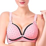 Zhhlinyuan Pregnant Women Maternity Nursing Bras Sleep Wire Free Breast Feeding Bra コットン