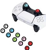 10個 肉球 PS3 / PS4 / PS5 / Xbox 360 / Xbox One 対応 グリップキャップ アナログスティックカバー ジョイコンスティックカバー