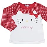 2016年 秋冬 HELLO KITTY ハローキティ スムス フェイス切替 長袖Ｔシャツ レッド◇80cm