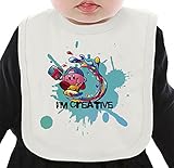 I'm Creative ネクタイを有する有機ビブ Medium