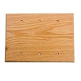 Sierra Lifestyles Traditional Switch Plate, 3 Blank, Red Oak by Sierra Lifestyles