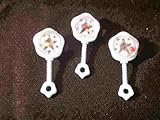 24 Small Plastic Rattles with Beads Inside for Noise - Blue by Party Favors Plus [並行輸入品]