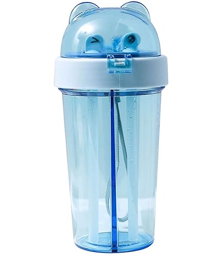 Amazon｜ポータブルダブルストロー独立ドリンク2-in-1漏れ防止カップル