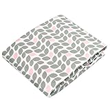Kushies Baby Fitted Crib Sheet, Grey Petal by Kushies [並行輸入品]