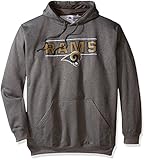 NFL Los Angeles Raidersユニセックスポリヘザープルオーバーパーカー、ヘザーグレー、Xラージトール