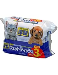 アイリスオーヤマ ウェットティッシュ ペット用 80枚入×3個パック