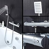 LJ すべてのブロンズスマートサーモスタットバスタブ蛇口ハンドシャワーセット ( サイズ さいず : B )
