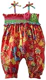 Bonnie Baby女の子新生児プリントスモックPartypant カラー: オレンジ