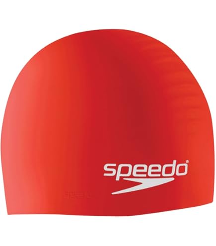 Amazon.co.jp: Speedo Uni Adult Swim Cap, Silicone Elastomer, Navy