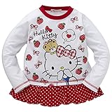 西松屋 裾ドットフリルキティ長袖Tシャツ 【100cm・110cm・120cm】　100