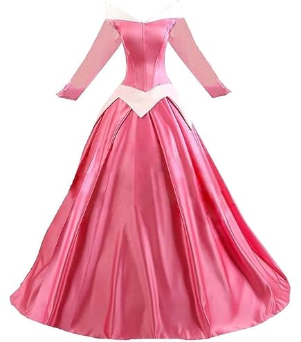 Amazon.co.jp: オーロラ姫ドレスDX 大人用 L(12-14) オフショルダー