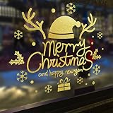 ガラスのドアのステッカークリスマスのステッカー