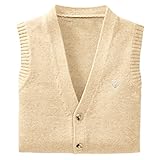 (ニッセン) nissen ティーンズ ジュニア 【 制服 学生服 スクール 】 オールシーズン 綿100% ボタン ベスト ベージュ L