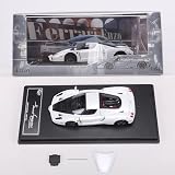 1/64 KING MODEL フェラーリ Enzo エンツォ メタリックホワイト (ケースにひび割れあり) [並行輸入品]