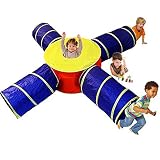 Toy Cubby 4 Way Tube Pop-up Developmental Toy Tent Kid Tunnel [並行輸入品]