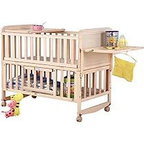 Amazon.co.jp: ベビー ベッド すのこ 木製 添い寝 新生児 プレイヤード