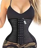 Keep Warmストラップウエストトレーナーコルセットダイエットに4スパイラルスチールボーン US サイズ: L カラー: ブラック
