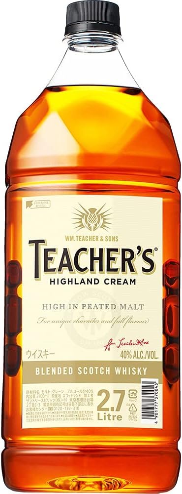 【スマイルSale】【3,546円（定期便3,369円）】 サントリー スコッチウイスキー ティーチャーズ ハイランド クリーム イギリス 2700ml 【送料無料】