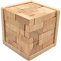 Amazon | ideamall 木製パズル パズル 立体 キューブパズル 脳